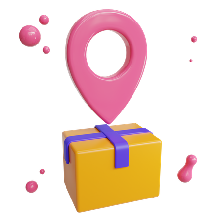 Delivery Point Location  3D Icon