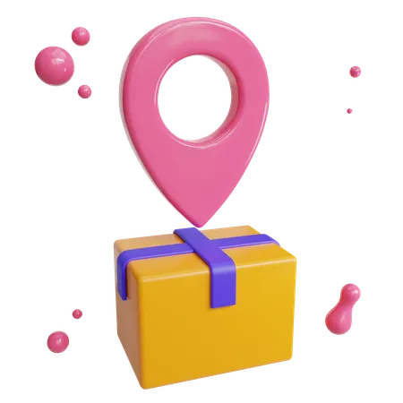 Delivery Point Location  3D Icon