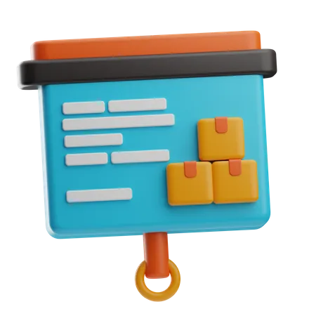 Delivery Presentation  3D Icon