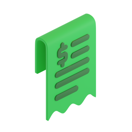 配達受領書  3D Icon