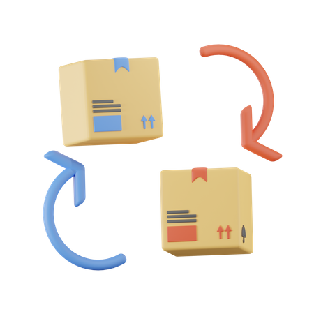 Delivery Return  3D Icon