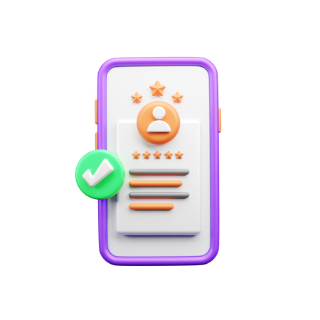 Delivery Review  3D Icon