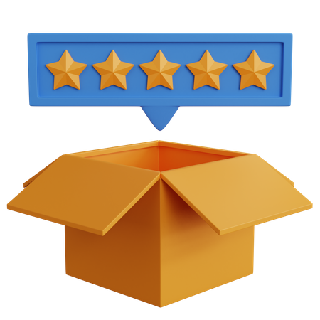 Delivery Review  3D Icon