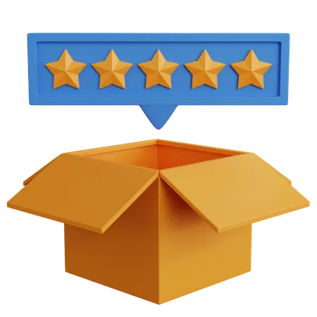 Delivery Review  3D Icon