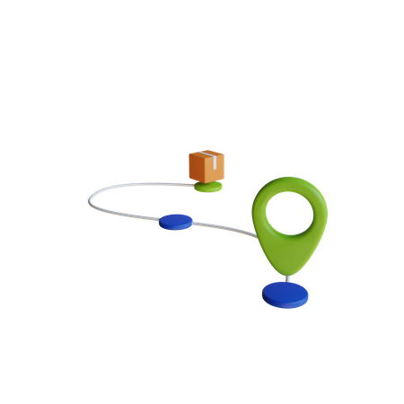 Delivery Route  3D Icon