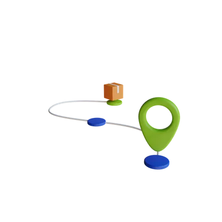 Delivery Route  3D Icon