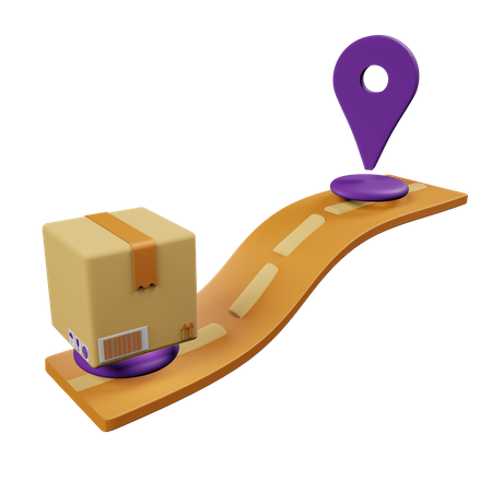 Delivery Route  3D Icon