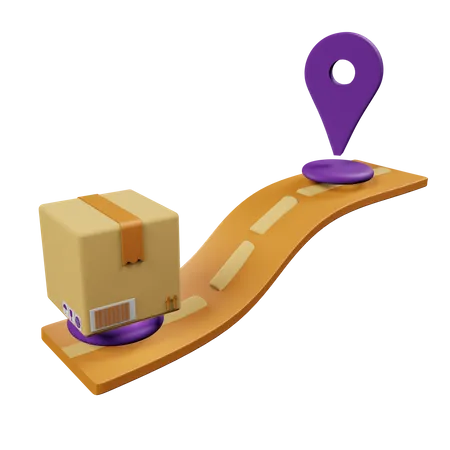 Delivery Route  3D Icon