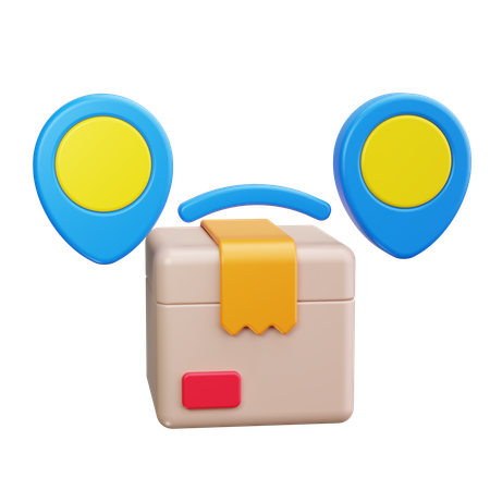 Delivery Route  3D Icon