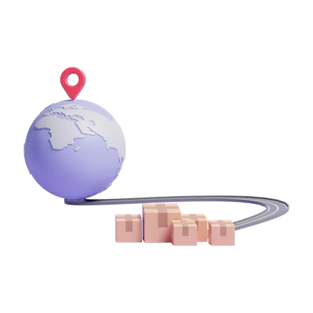 Delivery Route  3D Icon