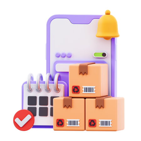 配送スケジュール  3D Icon
