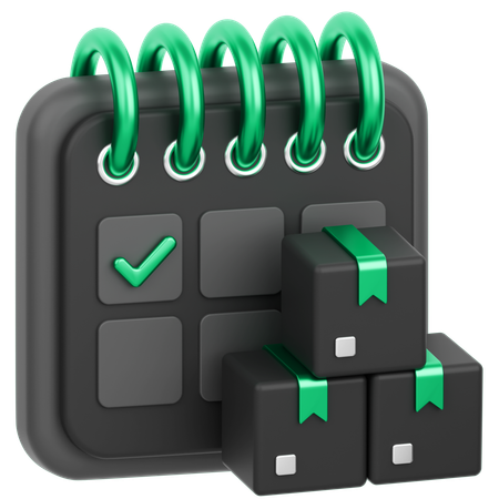 Delivery Schedule  3D Icon