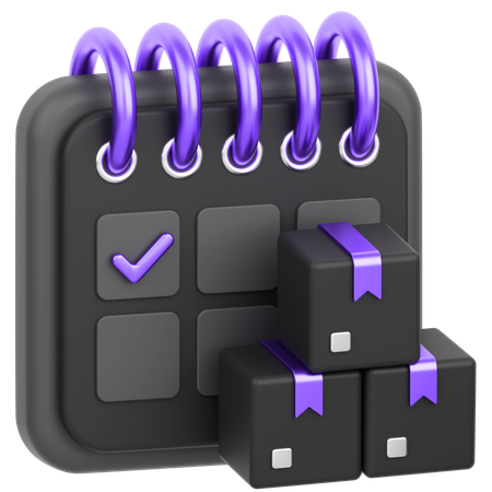 Delivery Schedule  3D Icon