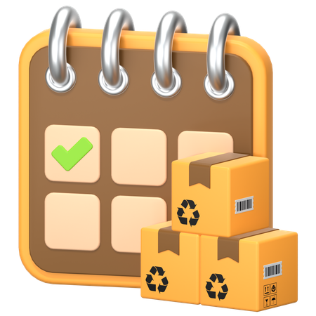 Delivery Schedule  3D Icon