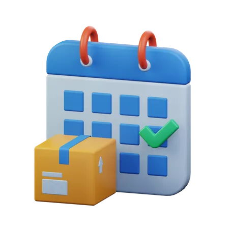 Delivery Schedule  3D Icon