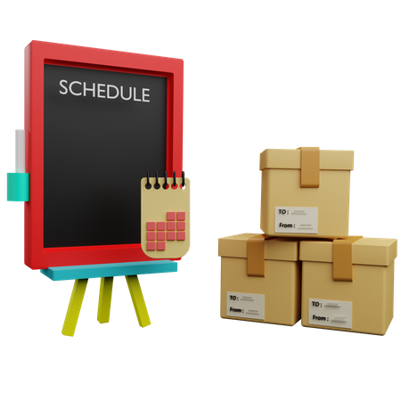 Delivery Schedule  3D Icon