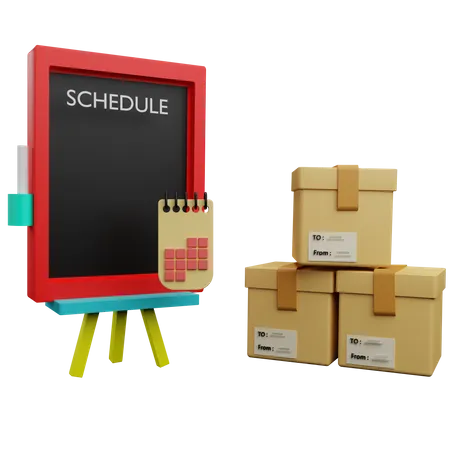 Delivery Schedule  3D Icon