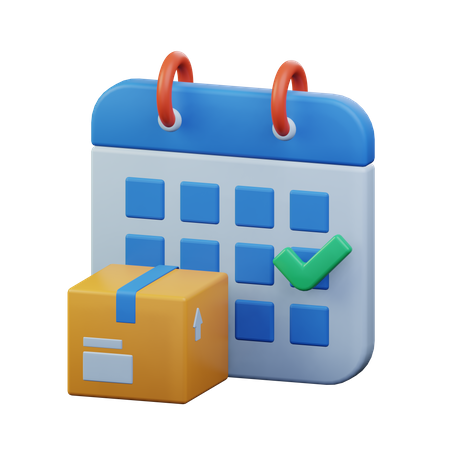 Delivery Schedule  3D Icon