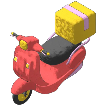 Delivery Scooter  3D Icon