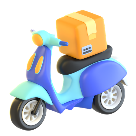 Delivery Scooter  3D Icon