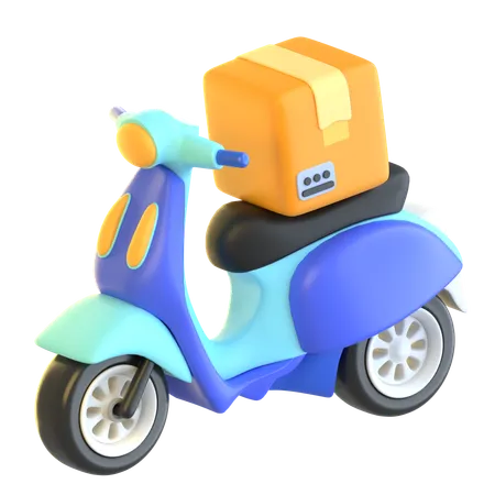 Delivery Scooter  3D Icon