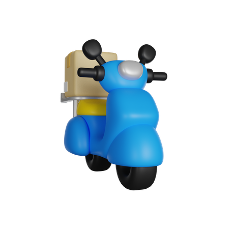 Delivery Scooter  3D Icon