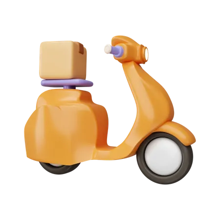 Delivery Scooter  3D Icon