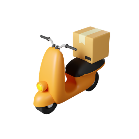 Delivery Scooter  3D Icon