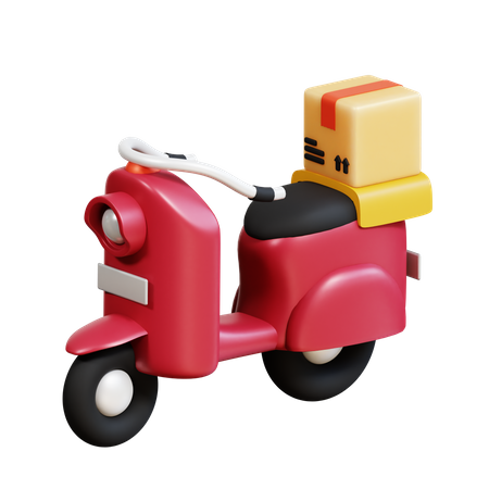 Delivery Scooter  3D Icon