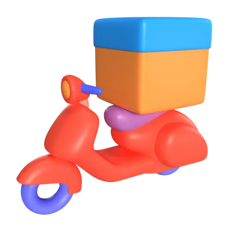 Delivery Scooter  3D Icon