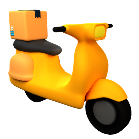 Delivery Scooter  3D Icon