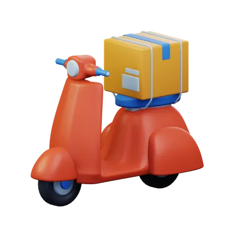 Delivery Scooter  3D Icon