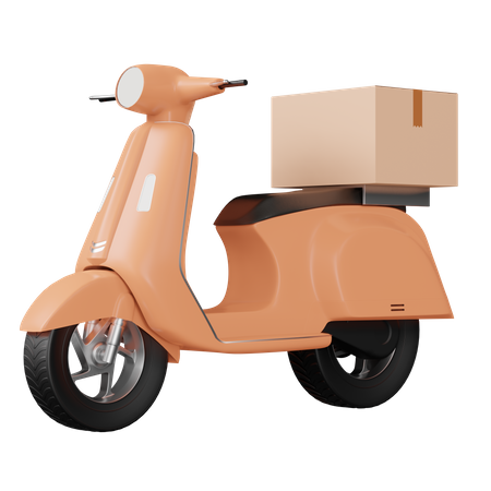 Delivery Scooter  3D Icon