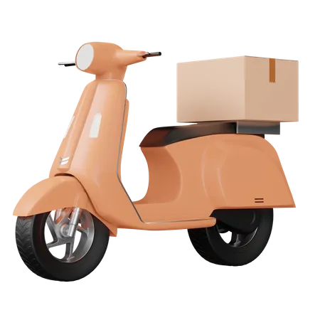 Delivery Scooter  3D Icon