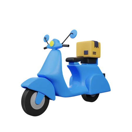 Delivery Scooter  3D Icon