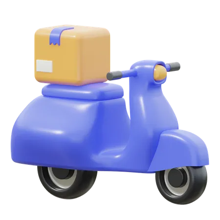 Delivery Scooter  3D Icon