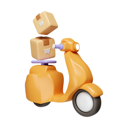 Delivery Scooter  3D Icon