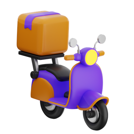 Delivery Scooter  3D Icon