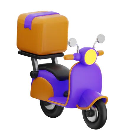 Delivery Scooter  3D Icon