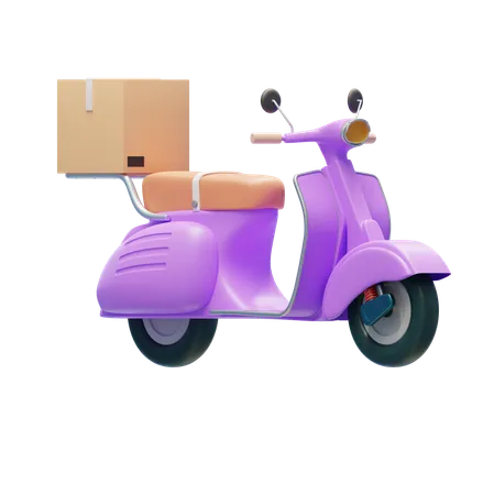 Delivery Scooter  3D Icon