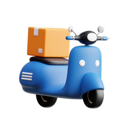 Delivery Scooter  3D Icon