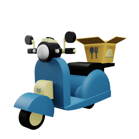 Delivery Scooter  3D Icon