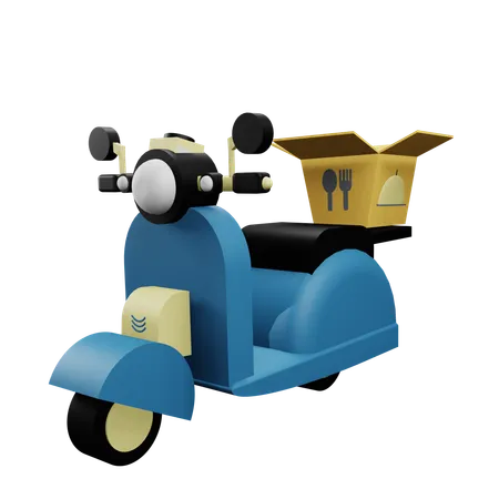 Delivery Scooter  3D Icon