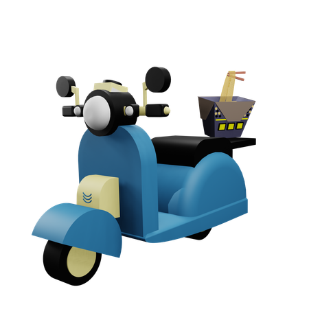 Delivery Scooter  3D Icon