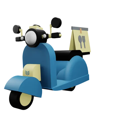 Delivery Scooter  3D Icon