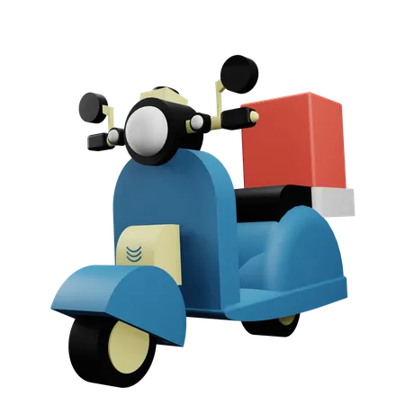 Delivery Scooter  3D Icon