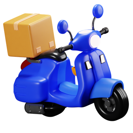 Delivery Scooter  3D Icon