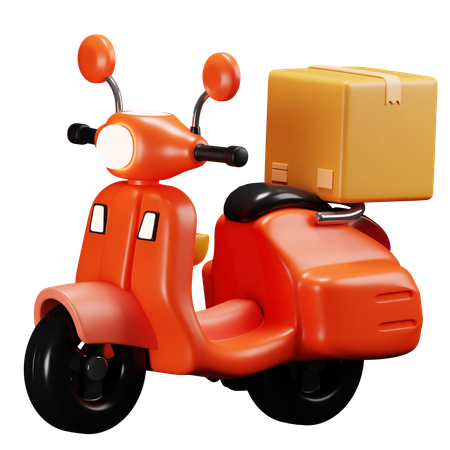 Delivery Scooter  3D Icon