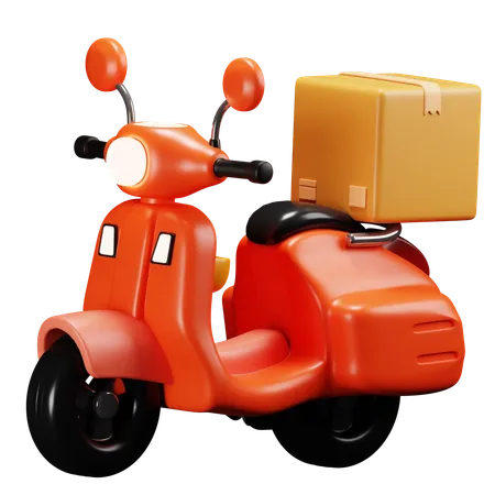 Delivery Scooter  3D Icon