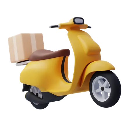 Delivery Scooter  3D Icon